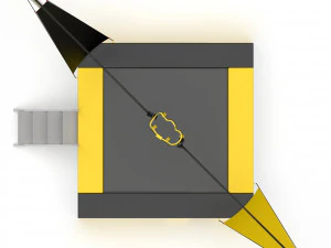 Bungee Trampoline 3D Model