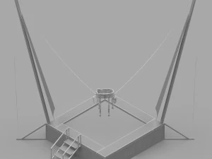 Bungee Trampoline 3D Model