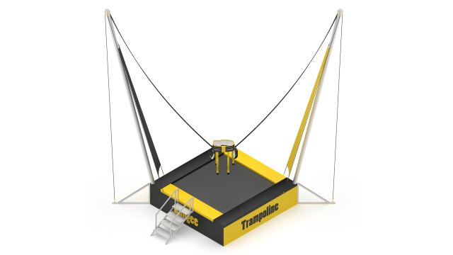 Bungee Trampoline 3D Модель .c4d .max .obj .3ds .fbx .stl .blend 