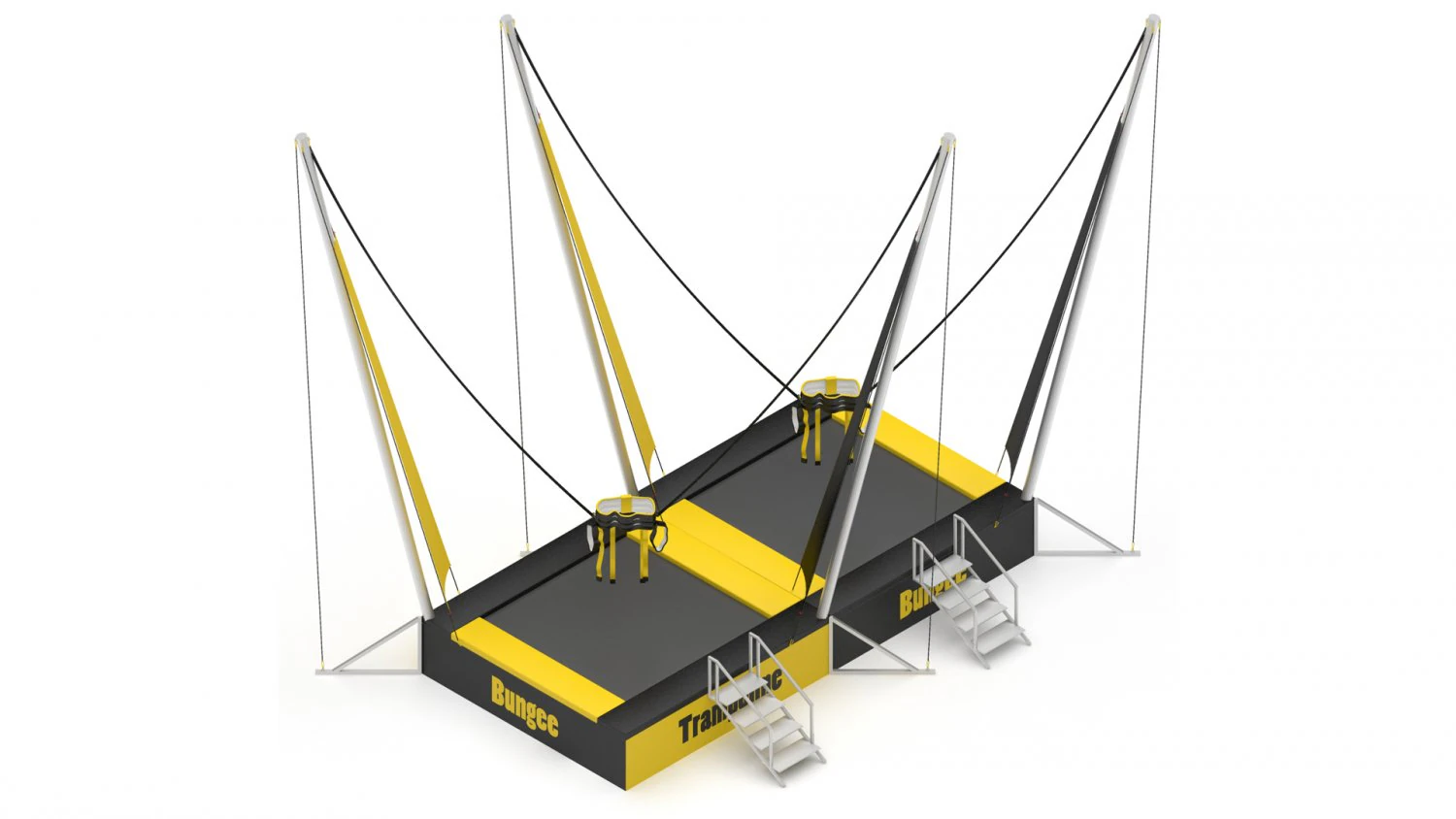Bungee Trampoline 3D Model .c4d .max .obj .3ds .fbx .stl .blend 