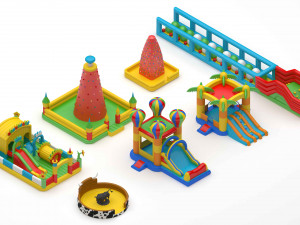 Inflatable Playgrounds Modello 3D