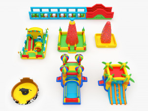 Inflatable Playgrounds 3D मॉडल