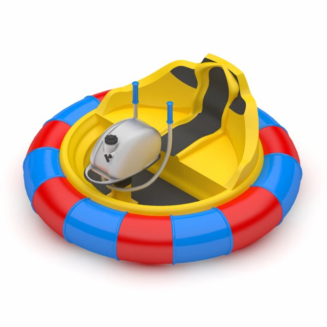 Bumper Boat 3D Модель .c4d .max .obj .3ds .fbx .stl .blend 