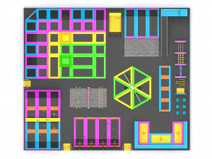 Trampoline Park 3D Model