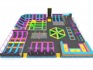 Trampoline Park 3Dモデル