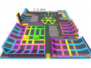 Trampoline Park 3Dモデル
