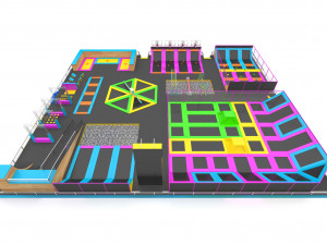 Trampoline Park 3Dモデル