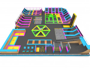 Trampoline Park 3Dモデル