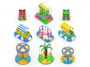 Soft Playground Swing 3D Model