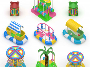 Soft Playground Swing 3D Model