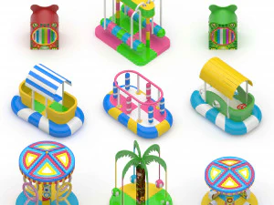 Soft Playground Swing 3D Model
