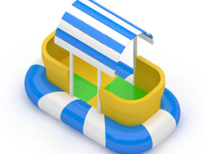 Soft Playground Swing 3D Model