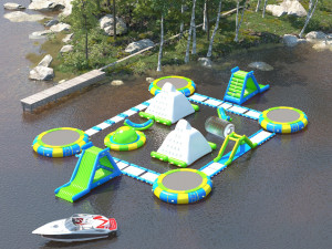 Aqua inflatable Trampoline - 5 Different Model 3D-Modell