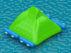 Aqua inflatable Trampoline - 5 Different Model 3D-Modell