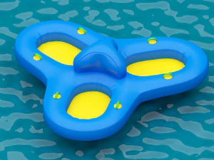 Aqua inflatable Trampoline - 5 Different Model 3D Model