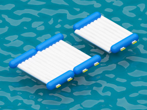 Aqua inflatable Trampoline - 5 Different Model 3D-Modell