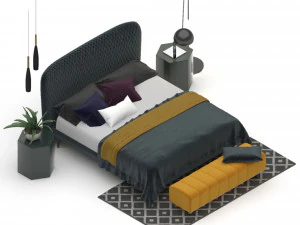 Bed Collection - 25 Different Models 3D Model