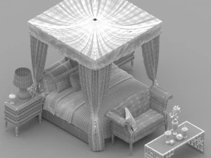 Bed Collection - 25 Different Models 3D Model