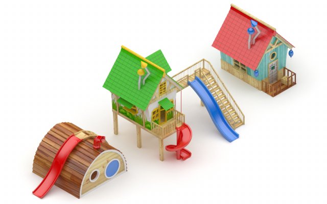 Kids Home 3D 모델 .c4d .max .obj .3ds .fbx .stl .blend 