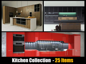 Kitchen Collection - 25 Different Model 3D Model