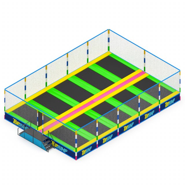 Trampoline 3D-Modell .c4d .max .obj .3ds .fbx .stl .blend 