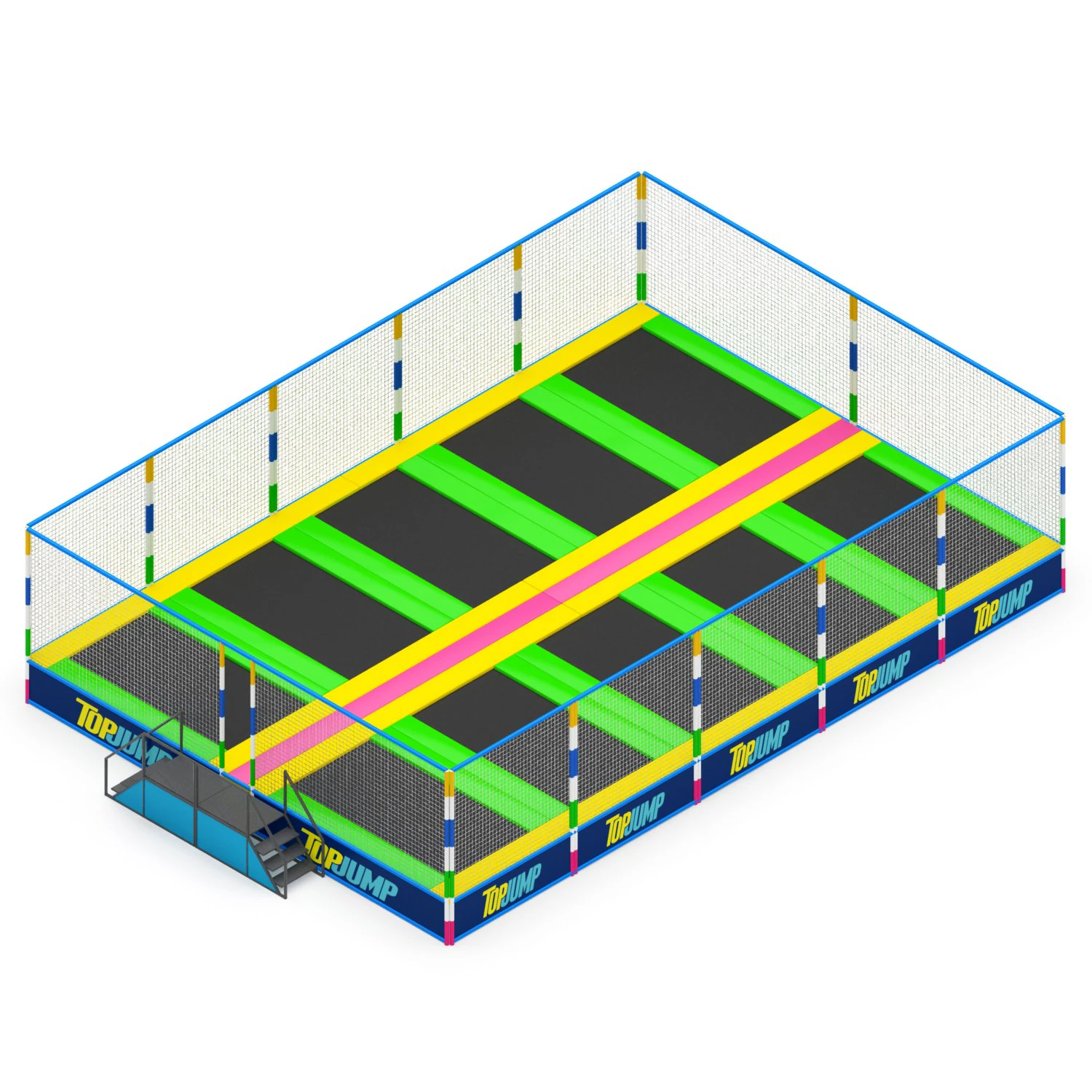 Trampoline 3D Model .c4d .max .obj .3ds .fbx .stl .blend 