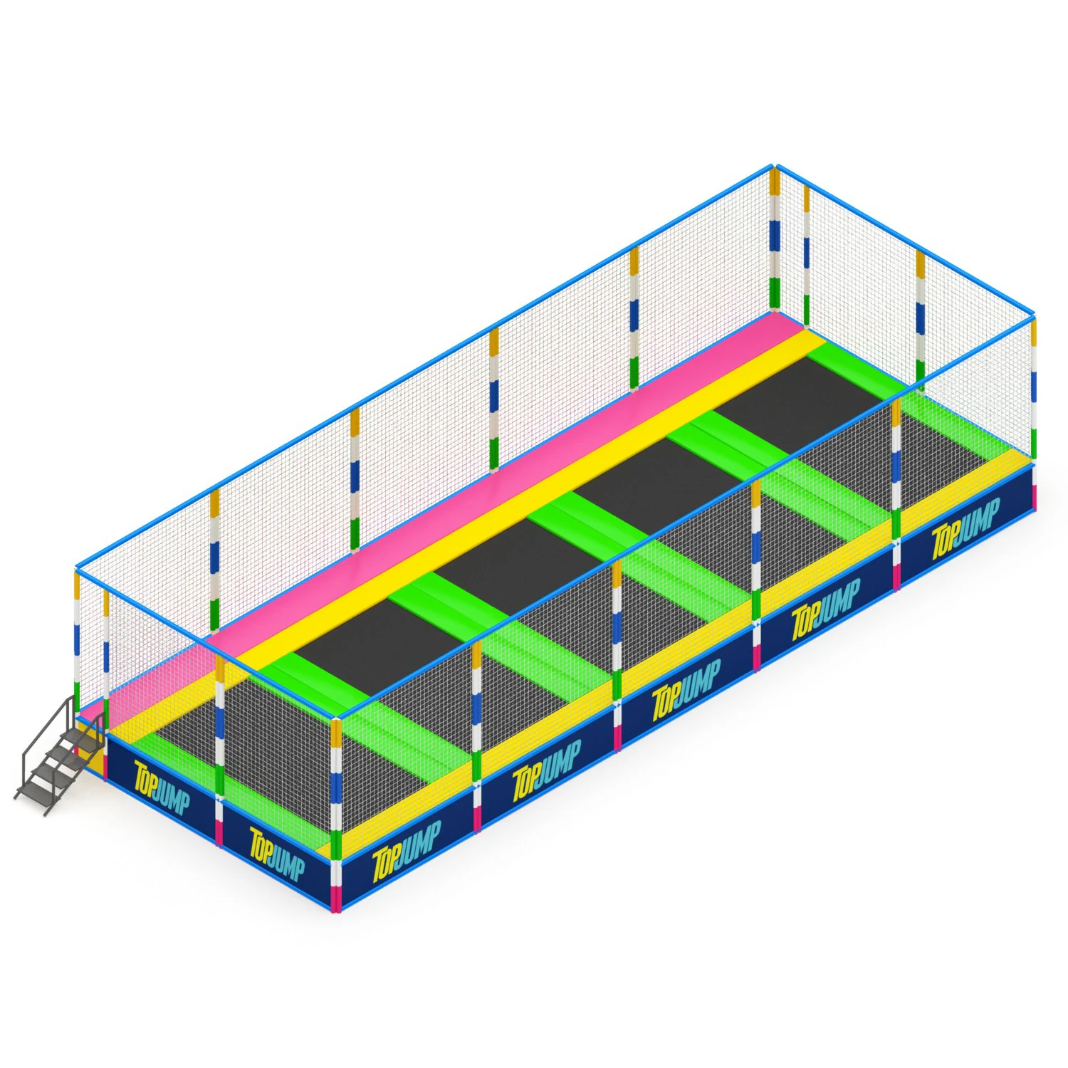 Trampoline 3D Model .c4d .max .obj .3ds .fbx .stl .blend