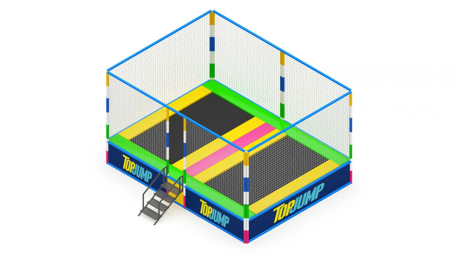 Trampoline 3D Model .c4d .max .obj .3ds .fbx .stl .blend