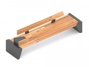 Modern Park Bench 3D Model