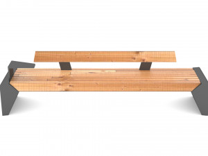 Modern Park Bench 3D Model