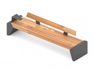 Modern Park Bench 3D Model