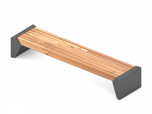 Modern Park Bench 3D Model