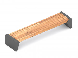 Modern Park Bench 3D Model