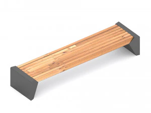 Modern Park Bench 3D Model