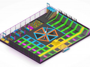 Trampoline Park Model 3D