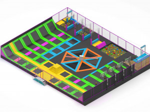 Trampoline Park Model 3D
