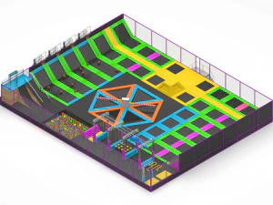 Trampoline Park 3D Model