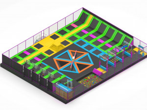 Trampoline Park Model 3D