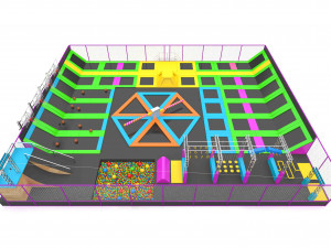 Trampoline Park Model 3D