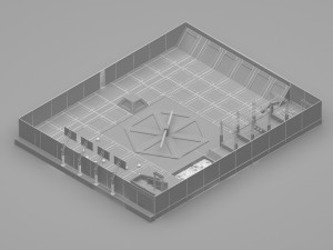 Trampoline Park Model 3D