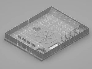 Trampoline Park 3D Model