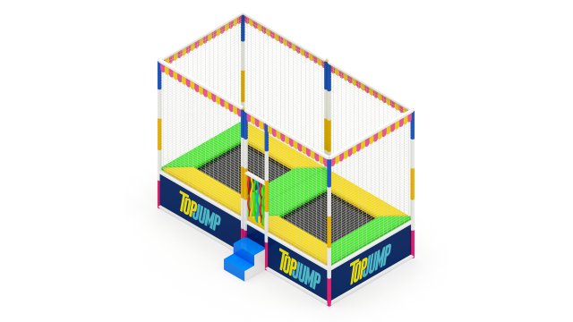 Trampoline Model 3D .c4d .max .obj .3ds .fbx .stl .blend 