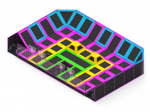 Trampoline Park 3D Model