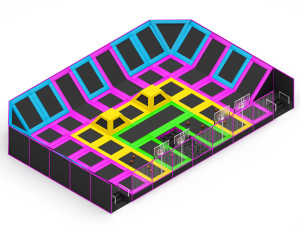 Trampoline Park Model 3D