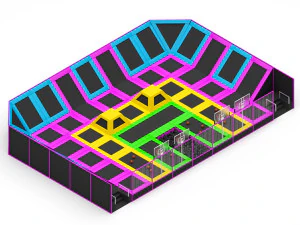 Trampoline Park 3D Model
