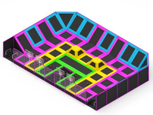 Trampoline Park 3D Model
