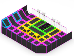 Trampoline Park Model 3D