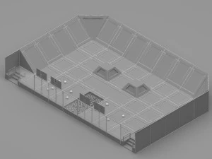Trampoline Park 3D Model