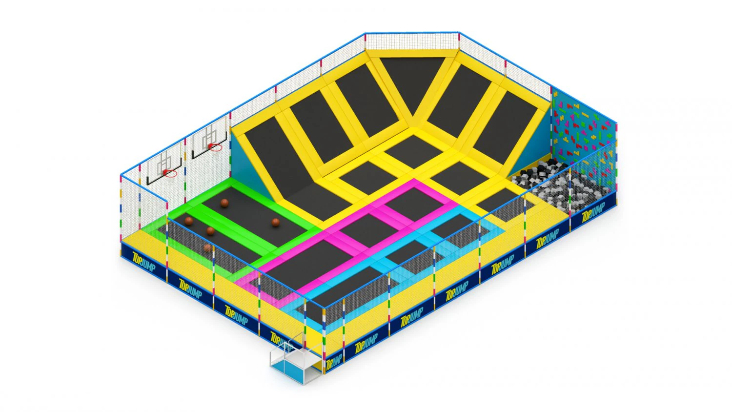 Trampoline 3D Model .c4d .max .obj .3ds .fbx .stl .blend 