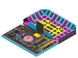 Trampoline Park 3D Model